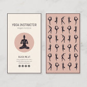 instructor yoga pilates posturas negro beige  名刺