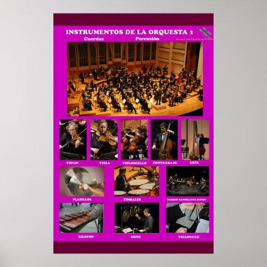 instrumentos orquesta I  Instruments Orchestra I ポスター (正面)