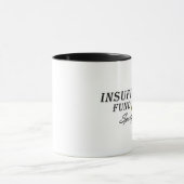 Insufishentはロゴに資金を供給します マグカップ (中央)