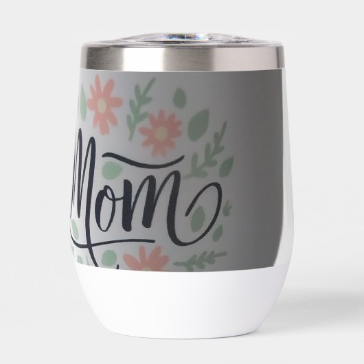 insulated tumbler spells mom (正面)