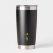 Insulated Tumbler with Custom Brand Text 保温保冷タンブラー (左面)