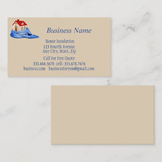  Insulation Installation Homes Business  名刺 (正面/裏面)