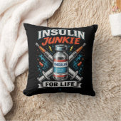 Insulin Junkie For Life  クッション (ブランケット)