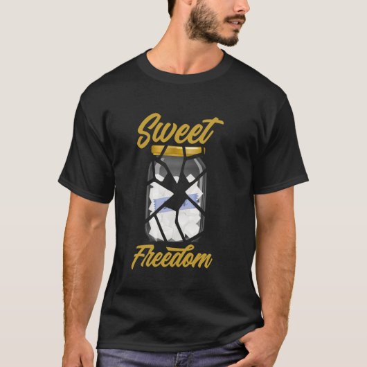 Insulin Sweet Freedom Sugar Glucose Sugar Door Tシャツ (正面)