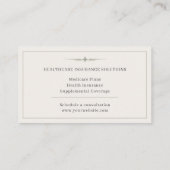 Insurance Advisor 名刺 (裏面)