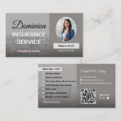 Insurance Agency, Insurance Agent, Broker, Adviser 名刺 (正面/裏面)