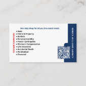 Insurance Agent / Company 名刺 (裏面)