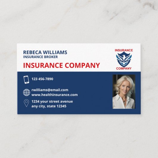 Insurance Agent / Company 名刺 (正面)