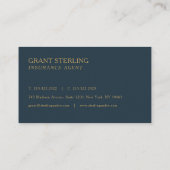 Insurance Agent Nautical Compass  名刺 (裏面)