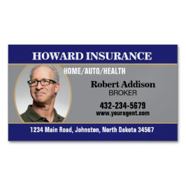 Insurance Agent or Any Company マグネット名刺