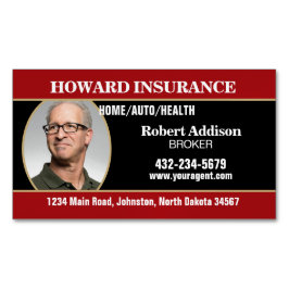 Insurance Agent or Any Company マグネット名刺