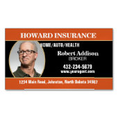 Insurance Agent or Any Company マグネット名刺 (正面)