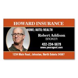 Insurance Agent or Any Company マグネット名刺