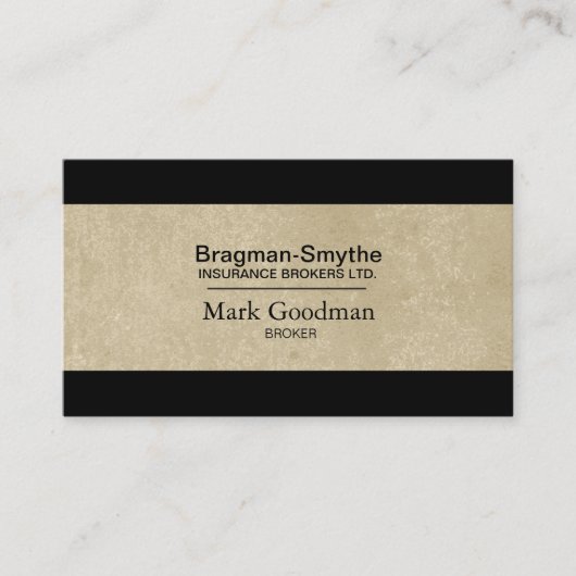 Insurance broker名刺-シンプルの表示 名刺 (正面)