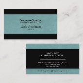 Insurance broker名刺-シンプルの表示 名刺 (正面/裏面)