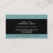 Insurance broker名刺-シンプルの表示 名刺 (裏面)