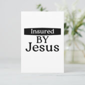 Insured By Jesus Christian Faith Encouragement カード (スタンド正面)