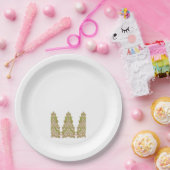 intを使鮮やか用した対称フローラデザイン ペーパープレート (パーティー)