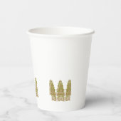 intを使鮮やか用した対称フローラデザイン 紙コップ (裏面)