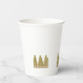 intを使鮮やか用した対称フローラデザイン 紙コップ (正面)