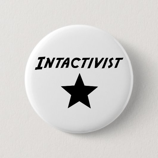 Intactivist 缶バッジ (正面)