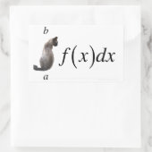 Integral cat 長方形シール (バッグ)