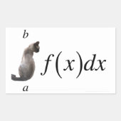 Integral cat 長方形シール (正面)