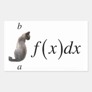 Integral cat 長方形シール