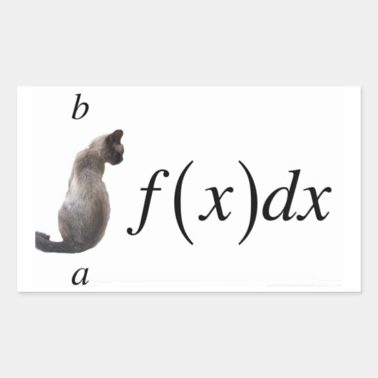 Integral cat 長方形シール (正面)