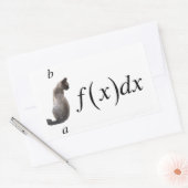 Integral cat 長方形シール (封筒)