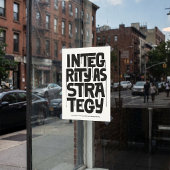Integrity As Strategy - Typography Print |Wall Art ポスター