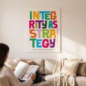 Integrity As Strategy - Typography Print |Wall Art ポスター