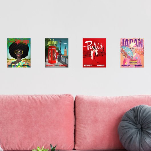 Integrity International Airways Small Print Set (リビング)