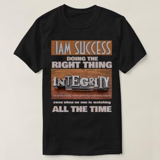 INTEGRITY Tシャツ (デザイン正面)