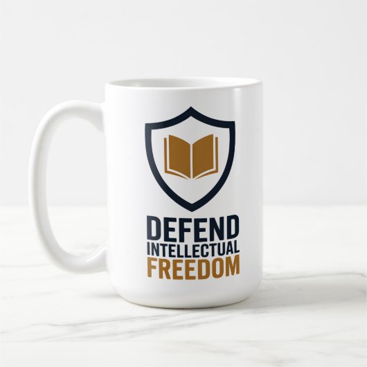 Intellectual Freedom Defense コーヒーマグカップ (左)