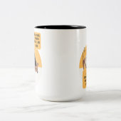 Intellectual Humor Cat Philosophy Funny Quote ツートーンマグカップ (中央)