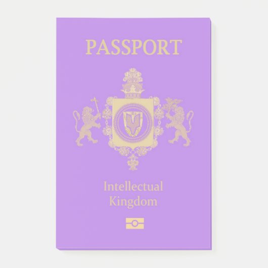 Intellectual Kingdom Passport ポストイット (正面)