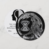 Intellectual Lightbulbフラットサンキューカード- .... サンキューカード (正面/裏面)