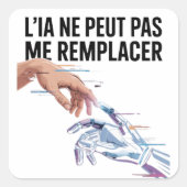 Intelligence artificielle et humains スクエアシール (正面)