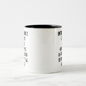 Intelligence Officer Funny Miracle Worker Mug Gift ツートーンマグカップ (中央)