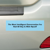 Intelligent Conversation Bumper Sticker バンパーステッカー (車上)