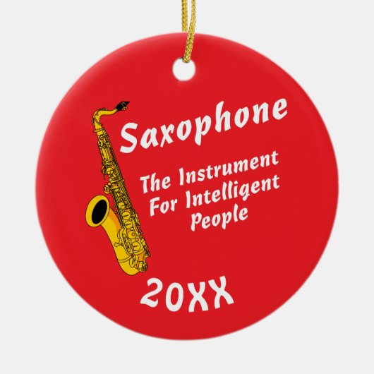 Intelligent Saxophone セラミックオーナメント (正面)