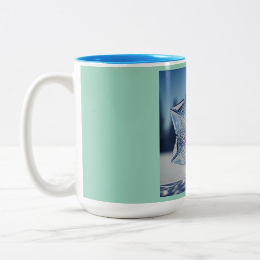 Intelligent Snowflake Mug ツートーンマグカップ (左)