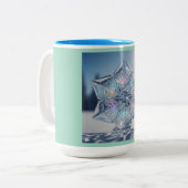 Intelligent Snowflake Mug ツートーンマグカップ (正面左)