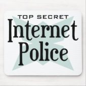 Intenetの極秘の警察 マウスパッド (正面)