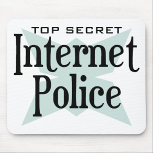 Intenetの極秘の警察 マウスパッド
