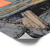 Intense Dystopian Art: Burning Core Sci-Fi  ポスター (角)