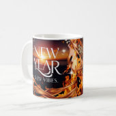 Intense Fire Sunset "新年、新たな気分" プレミアム コーヒーマグカップ (正面左)