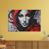 Intense Gaze キャンバスプリント (インサイチュ (リビング))