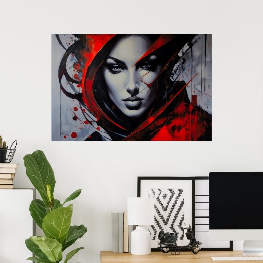 Intense Gaze ポスター (ホームオフィス)